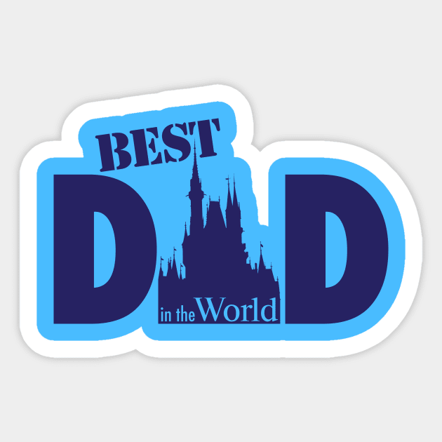 Best Dad in the World Sticker by Center St. Apparel